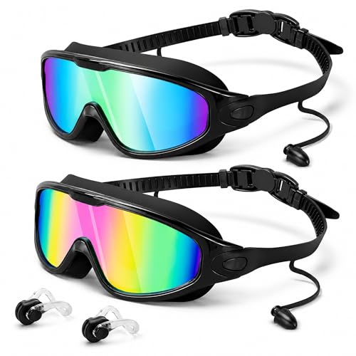Lunettes de natation pour piscine et mer avec bandeau réglable