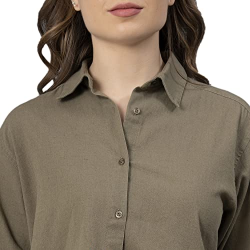 Image of Mode Women's Regular Fit Shirt (MFS0036 Olive