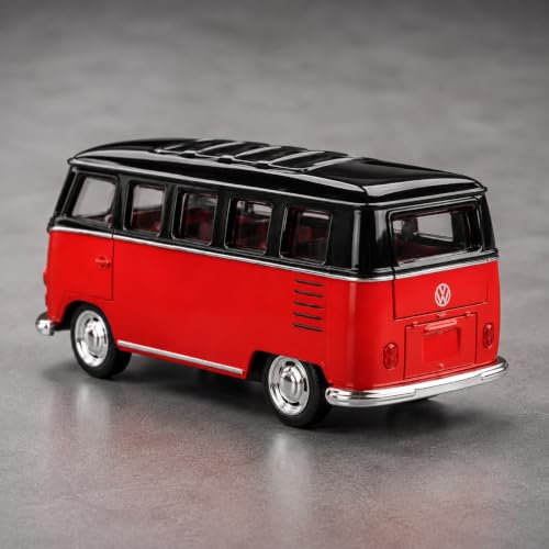Image of Wizplex CCA Officially Licensed Volkswagen T1 1:64 Scale Die Cast Metal Car - Collectible Alloy Classic Van with Free-Rolling Wheels, Display Showpiece for Kids 3+ & Car Enthusiasts
