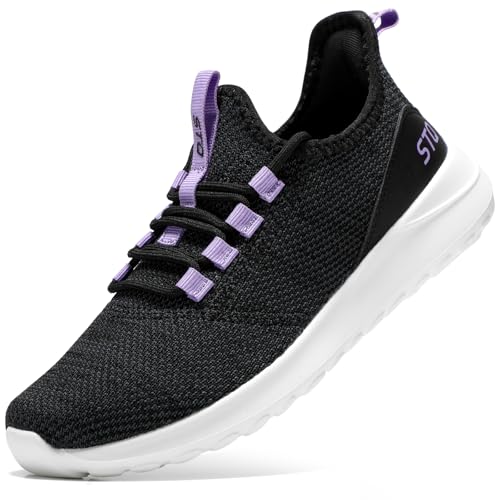 Image of STQ Womens Slip On Sneakers Tennis Walking Orthopedic Shoes Breathable Athletic Gym Workout Cross Training Sneakers