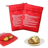 2 PCS Mikrowellen Kartoffelbeutel,Kartoffel Herd,Wiederverwendbarer Mikrowelle Beutel,Kartoffelsack Mikrowelle,Kartoffelsack Für Die Mikrowelle,Mikrowellen Zubehör,für Kartoffeln, Maiskolben