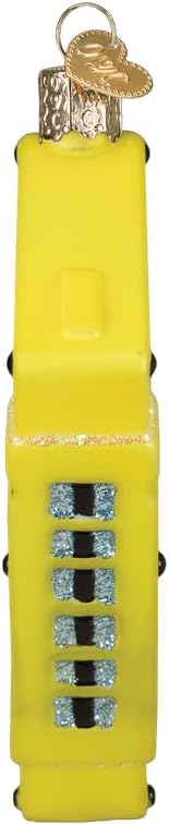 Miniatura 4 de Old World Christmas Adorno de cristal con texto en inglés "I Love The 80s" para árbol navideño