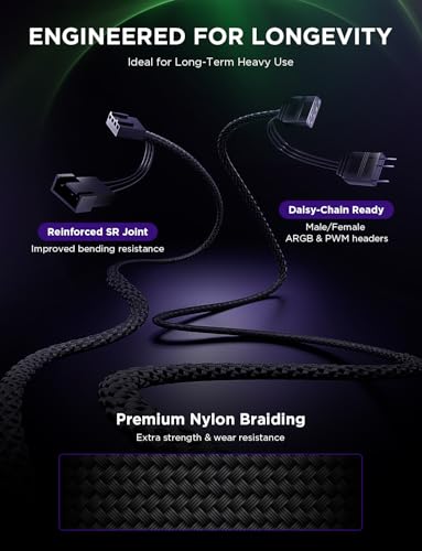 Image of AsiaHorse Nyota Pro 120mm PC Fans ARGB PWM, Modular Daisy-Chain Design, Dual-Zone Asynchronous Lighting, 18 Addressable LEDs, 2000RPM High Airflow 61.5CFM, Low Noise 29dB, for PC Case & Liquid Cooler