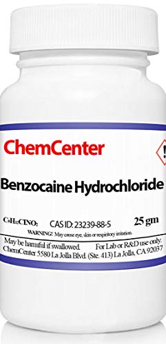 Benzocaine Hydrochloride (HCl), High Purity, 25 grams