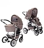 Das BEBEBI BELLAMI 2 in 1 SET: Das große BELLAMI Set von BEBEBI begleitet Sie und ihr Kind vom Säugling an bis zum 4. Lebensjahr. Zuverlässigkeit, Stabilität, Bequemlichkeit und das alles geeignet für die Stadt, den Wald, Kiesstrassen und auch Kopfsteinpflaster. Die durchdachte und riesige Ausstattung werden Sie und Ihr Baby begeistern. Das Quick-Click System ermöglicht, dass alle Aufsätze sowohl in- als auch gegen die Fahrtrichtung zu montieren sind.