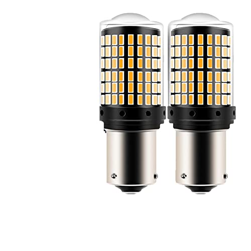 GVGMTAEAVZ 2x 144SMD 1156 BA15S P21W 1157 BAY15D P21/5W BAU15S PY21W LED Bulb R5W R10W Car Turn Signal Light Reserve Lamps Auto Brake Light Car signal lights(7443 W21-5W T20,Rosso)