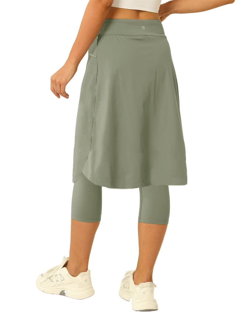 Jupe de tennis avec poches pour femme Longueur genou 50,8 cm