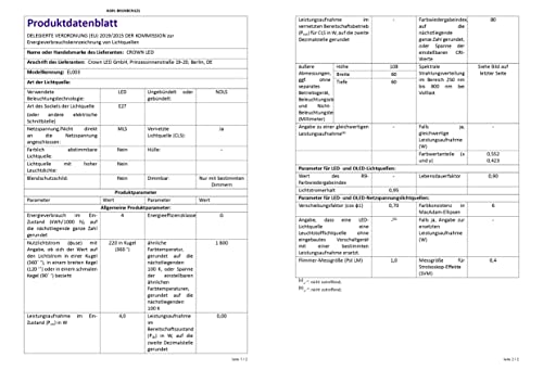 CROWN LED 6x Edison Gloeilamp - E27 lamp - Dimbare lamp - 4 W, Warm Wit 230 V, EL03 - Vintage Lamp in Retro/Antieke Look… - Afbeelding 8