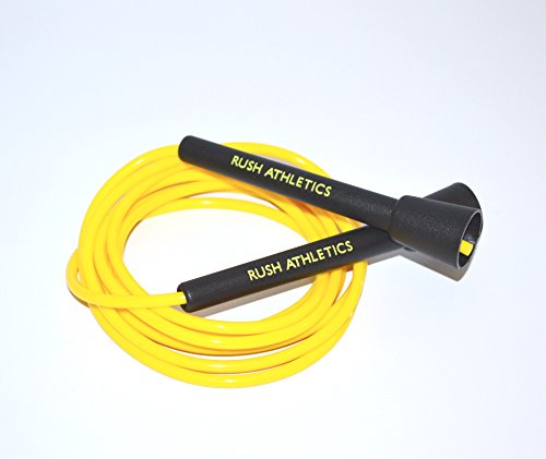 RUSH ATHLETICS Speed Rope - Best for Boxing MMA Cardio Fitness Training - Speed Agility Condition - Adjustable 10ft Jump Rope Sold