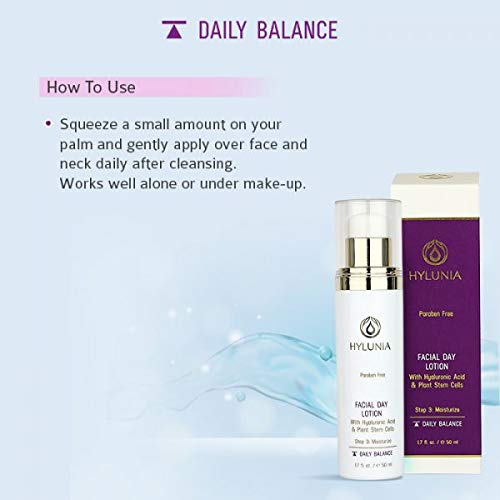 Miniatura 3 de Hylunia - Loción facial de día  17 fl oz  Antienvejecimiento para arrugas  con manteca de karité suero de ácido hialurónico zinc  Hidratante vegano