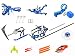 Microheli CNC Triple Blades Performance Package (Blue) - Blade Nano S2 / S3