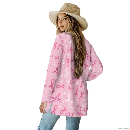 Image of Cardigan Sweaters for Women Long Sleeve Cardigan Soft Drape Open Front Fall Dusters V-Neck Jackets Dressy Loose Coat
