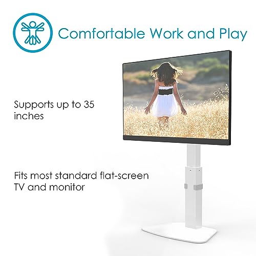 Desire2 VESA 35 inch Monitor Stand, White - Image 4