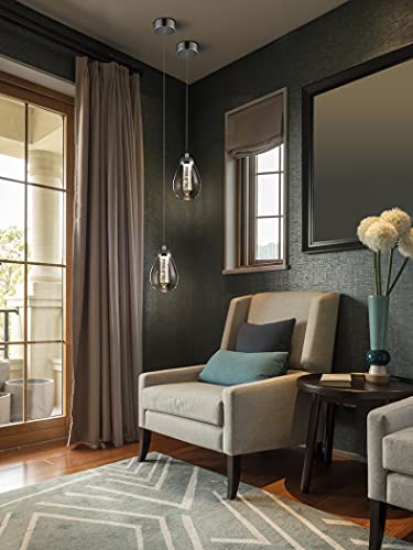 Image of Schuller Taccia - Integrated LED Crystal Ceiling Pendant Chrome
