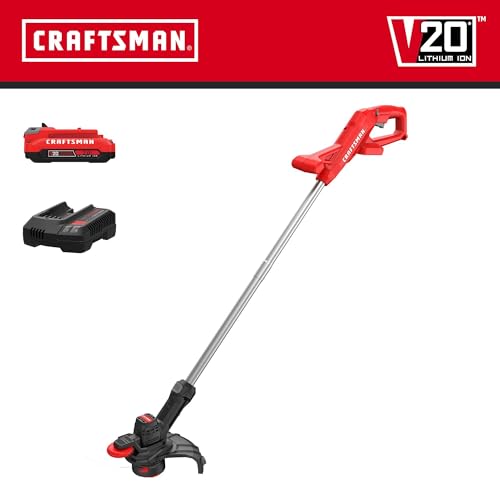 Image of CRAFTSMAN V20 Cordless 10 in. WEEDWACKER String Trimmer and Edger Kit with 2.0 Ah Battery and Charger (CMCST915D1)