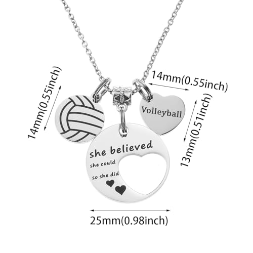 Volleyball Gifts Volleyball Necklace for Women Team Sport Necklace3