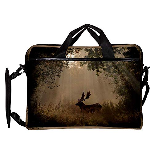 Elegante maletín de 14 pulgadas Deer Under Sunbeams: distinción para tu portátil 3