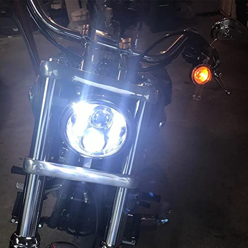 5.75 Polegada LED Projetor Farol Fog Light High Low Beam Para Harley David Para Softail Dyna Sportst