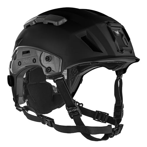 Team Wendy SAR Tactical Helmet with Goggle Posts (Black)