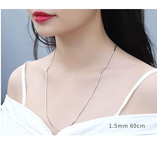 Chaîne unique en argent sterling anti-pincement collier maille serpent solide