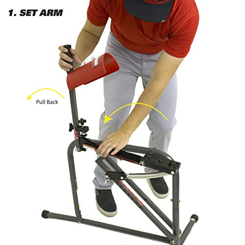 Heater Sports Perfect Pitch 45 MPH Baseball & Softball Pitching Machine for Kids, Teens, Adults, Pitch League, and Coach Pitch - HC129