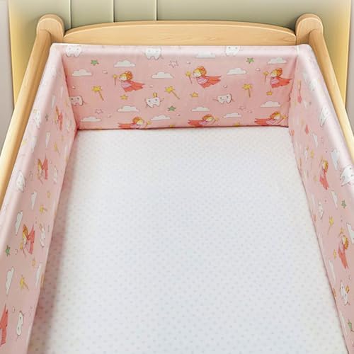RZYW Suave Transpirable Alfombra Anticolisión Parachoques de Cuna para Bebés Chichonera Cuna Adecuado Cojín Protección,W17,150 * 30CM