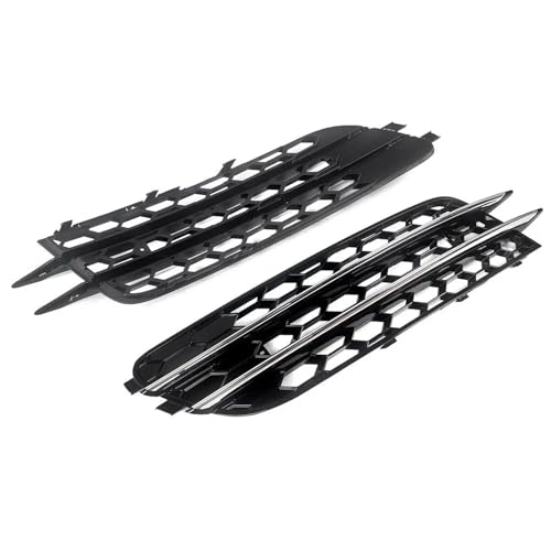 Grille pour phares antibrouillard avant Audi A6 C7 style course chrome - 6
