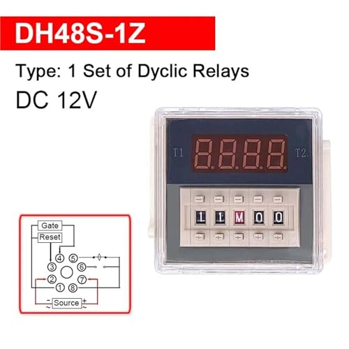DH48S-S relé de tiempo con pantalla digital de alta precisión y base 12V 2