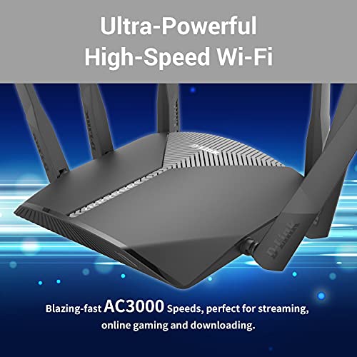 D-Link Wifi Router Ac3000 Easymesh Smart Internet Network Compatible With Alexa & Google Assistant, Mu-Mimo Tri Band Gigabit Gaming Mesh (Dir-3040-Us) #TOP2