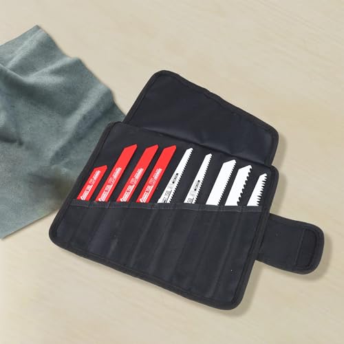 BATIOPV Lot de 32 Lames de Scie Sabre Universelles Pour Bois, Métal, Plastique Accessoires de Coupe avec Sacoche de Rangement Compatible avec Bosch, Makita, Dewalt, Einhell – vue 7