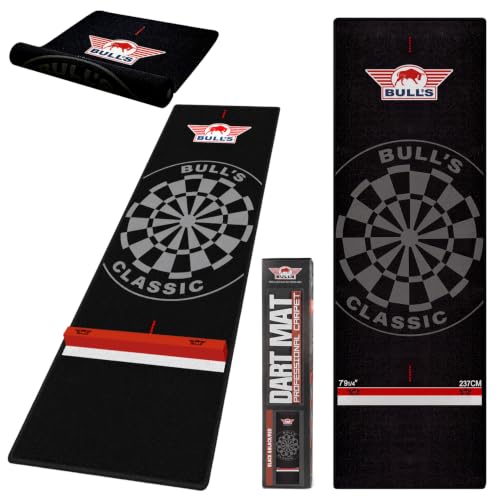 Bull's Dartteppich mit Oche 300x65cm rutschfeste Dartmatte...