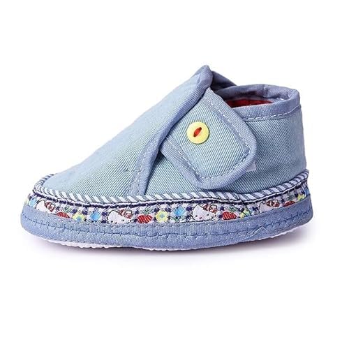 Image of Butterthief Unisex Baby Prewalking Shoes for Newborn Boys & Girls | Soft Sole Infant Bootie with Anti-Slip Bottom | Lightweight Cotton Footwear Early Walker Shoes (6-9 Months, 12 CM)