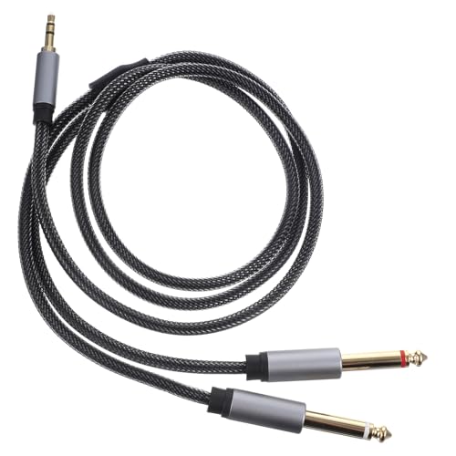 Cable divisor Jack 3.5mm a Dual 6.35mm 1m para audio miniatura 1