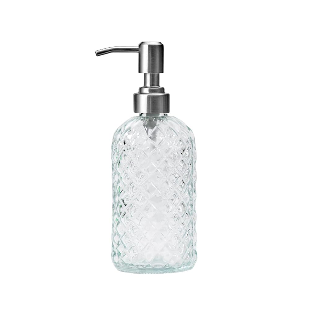 Dispenser Sapone In Acciaio Inox Island Accessories &ndash; 400 Ml, Finitura Spazzolata