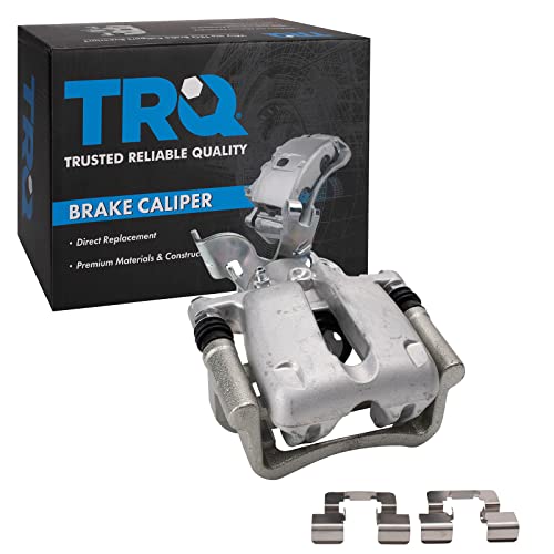 Image of TRQ Rear Left Brake Caliper w /Bracket Passenger Side | For 2014-2016 Chevrolet Malibu 2016 Malibu Limited