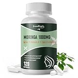 GREENPEOPLE Moringa Capsules,Rich Moringa Powder with Turmeric & Ginger,Natural Green Antioxidant Superfood - Supports Energy,Skin Health,Gut Health,with Essential Vitamins & Amino Acids,120pcs-2 pack