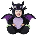 FIESTAS GUIRCA Disfraz de Dragón Negro con Alas para Bebé Niño - Disfraz Halloween de Bebé 12-18 Meses