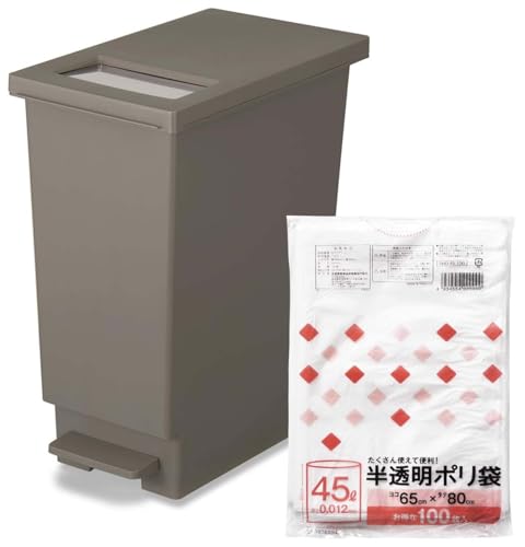 yAmazon.co.jpz VP g{ j[h S~ 45bg ӂt WJɂ݂̂Ă vbV^Cv y_ uE 26.5×s45.5×55.5cm 45S  S~ | 45L 100 t