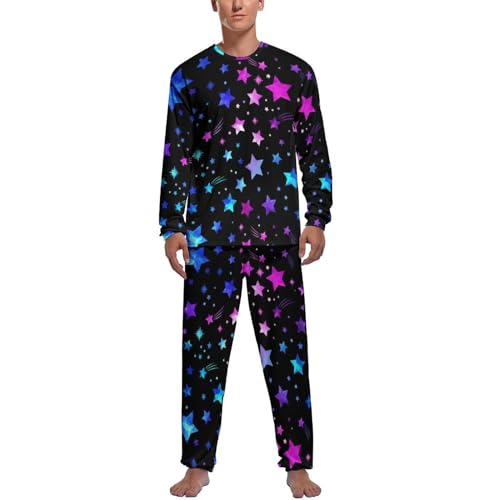 Ensemble de pyjama homme haut et bas à manches longues pour nuit confortable
