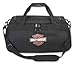 Harley-Davidson Orange Bar & Shield Logo Zip Rugged Graphic Duffel Bag - Black