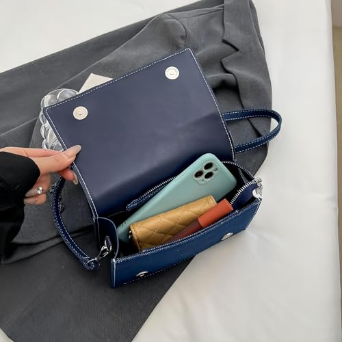 Eiyye Denim Patchwork Bag Jean Purse Shoulder Purse Denim Crossbody Bags for Women3