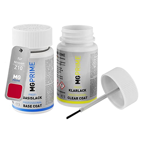 MG PRIME Peinture voiture kit de stylo retouche pour Nissan Z10 Solid Red/Rouge Toscane de base de...