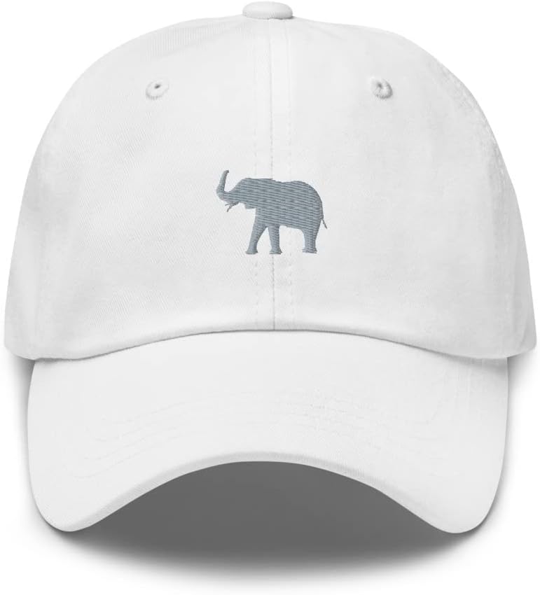 Elephant hat, Embroidered Unisex Baseball hat, Elephant hat Adult, Elephant Cap, Elephant Gifts for Elephant Lovers.
