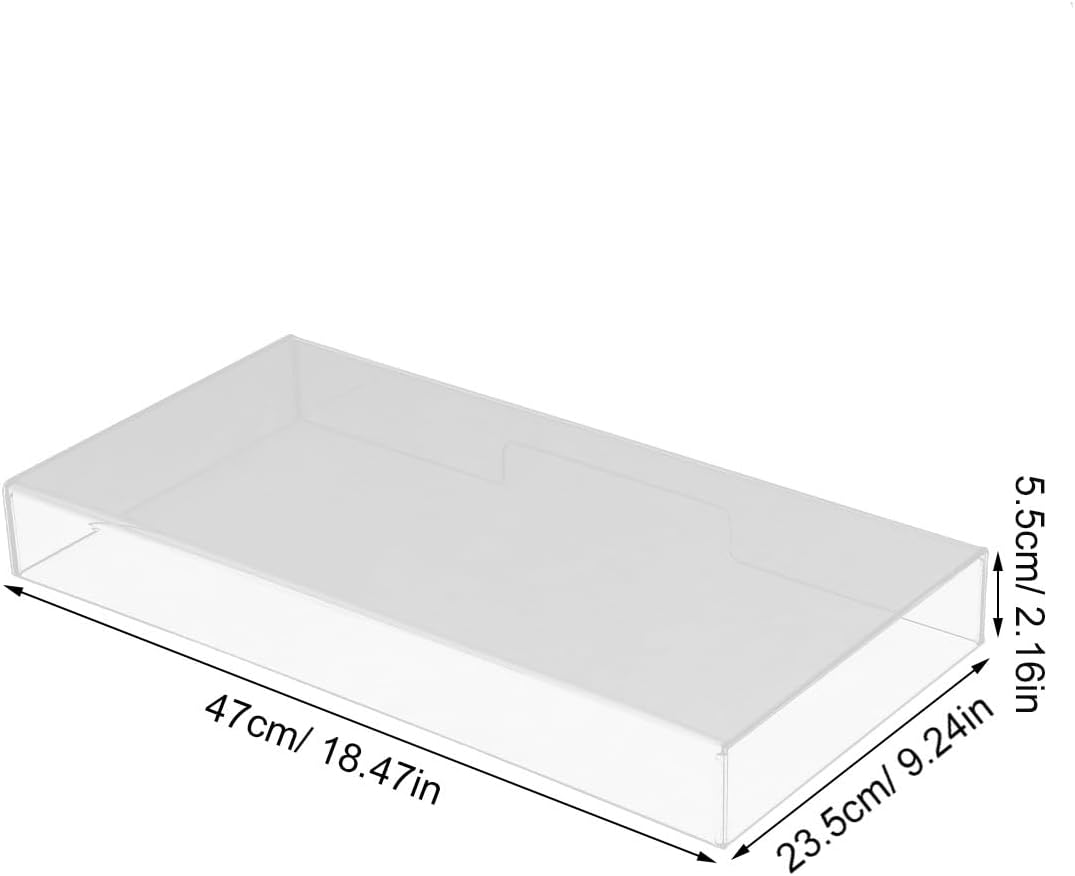 Transparent Acrylic Keyboard Dust Cover for Wired Desktop Keyboards Protective Case for Similar Models Removable and Washable