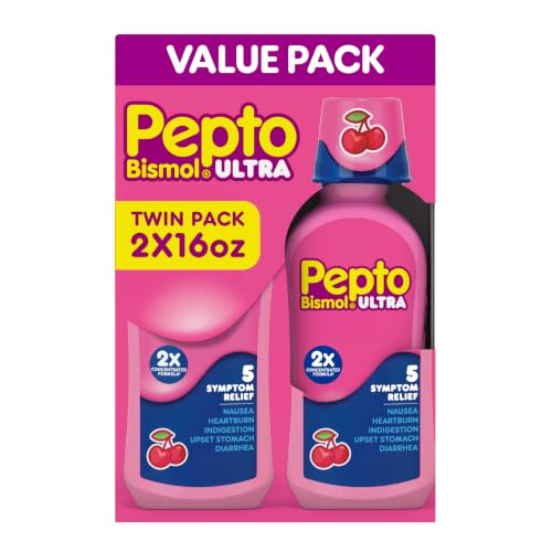 Pepto Bismol Liquid Ultra for Nausea, Heartburn, Indigestion, Upset Stomach, and Diarrhea...