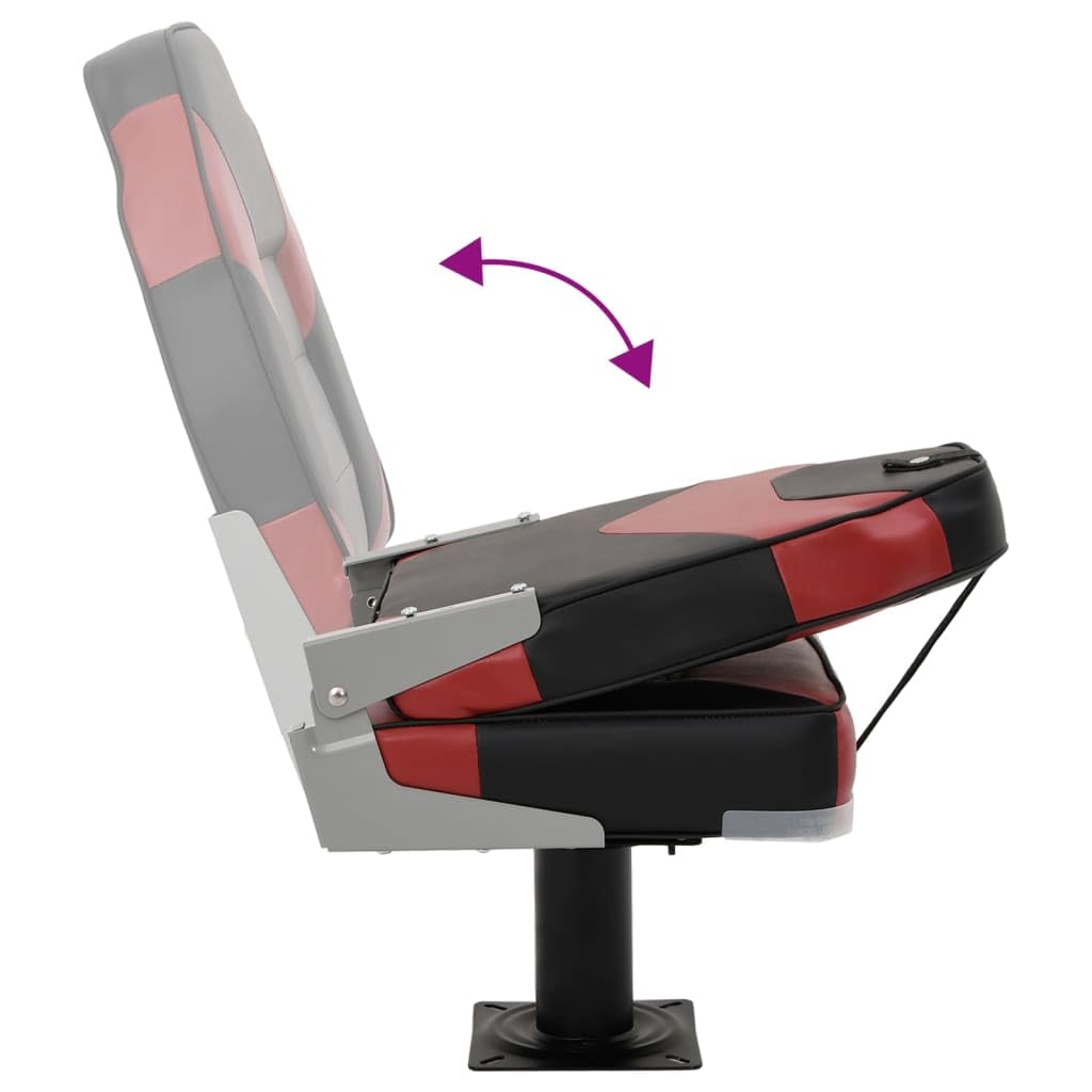 vidaXL Set de Asientos Plegables para Barco 2 uds con Respaldo Alto
