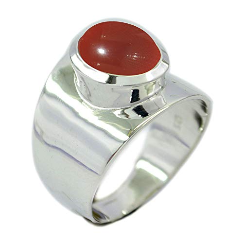 Image of 55Carat Choose Your Color Natural Gemstone Sterling Silver Rings Birsthone Jewelry Handcrafted Sizes 5-13
