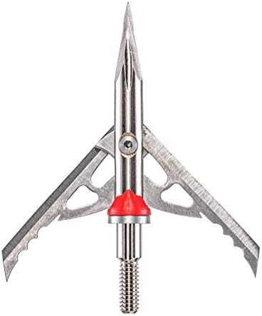 Rage Hypodermic Trypan 2-Blade Crossbow Broadhead, 150 Grain, Silver, 3 Count