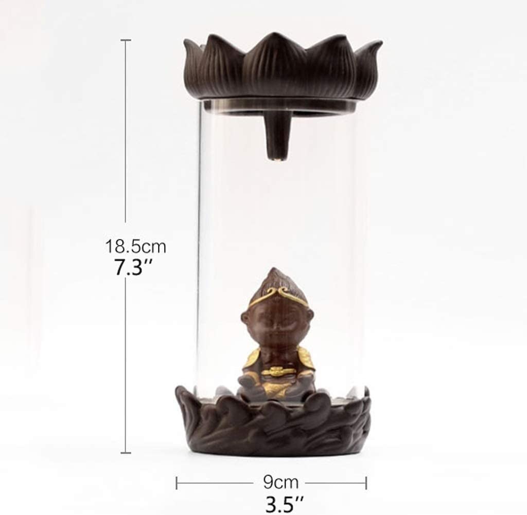 Porta Incenso Portaincenso Bruciatore Di Incenso A Riflusso Di Moda Coperchio Trasparente Artigianato In Ceramica Ornamenti Per La Casa Del Tè Bella Decorazione Per La Casa Bruciatore Incenso Per Deco