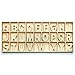 PARAES Letras de madera color natural - 130 letras - Letras madera - Letras de madera decorativas - Nombre madera - Madera manualidades - abecedario para niño - juego de letras - s